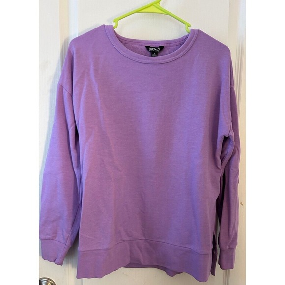Purple Buffalo David Bitton Purple Crewneck‎ Sweater - Picture 1 of 3